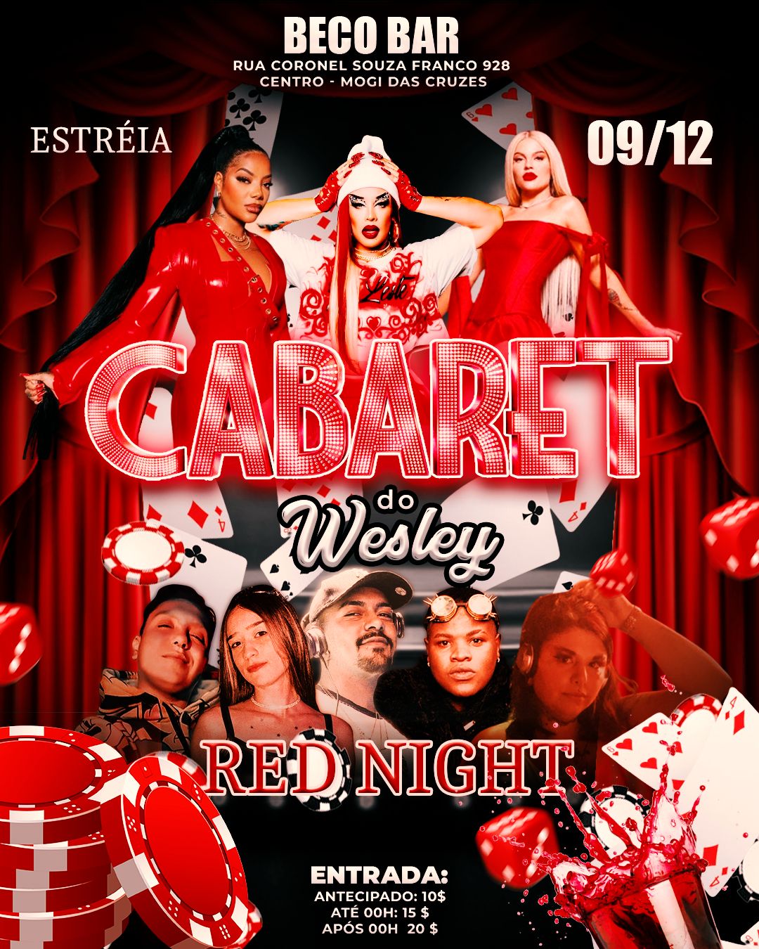 30/09 - SÁBADO TEM MEGA FESTA DO CABARÉ