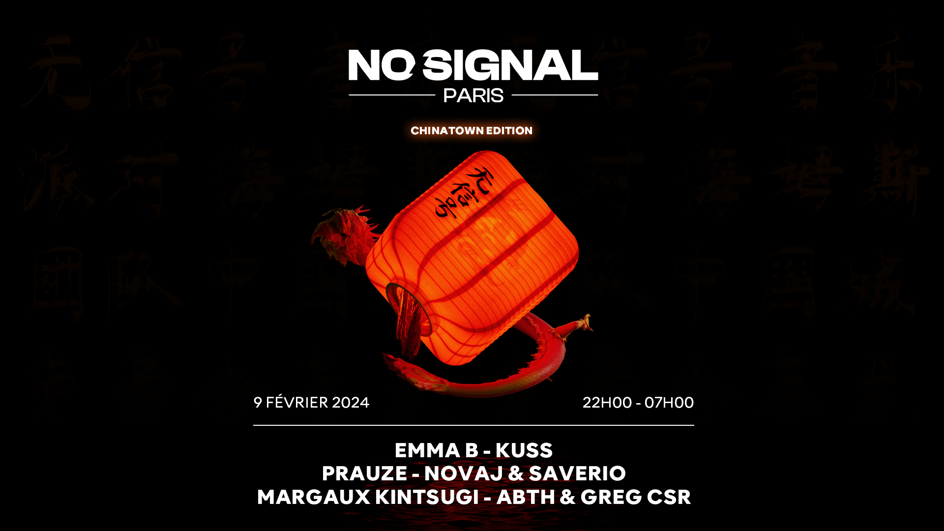 NO SIGNAL : CHINATOWN ED…, Le Blanc-Mesnil · Billets Shotgun