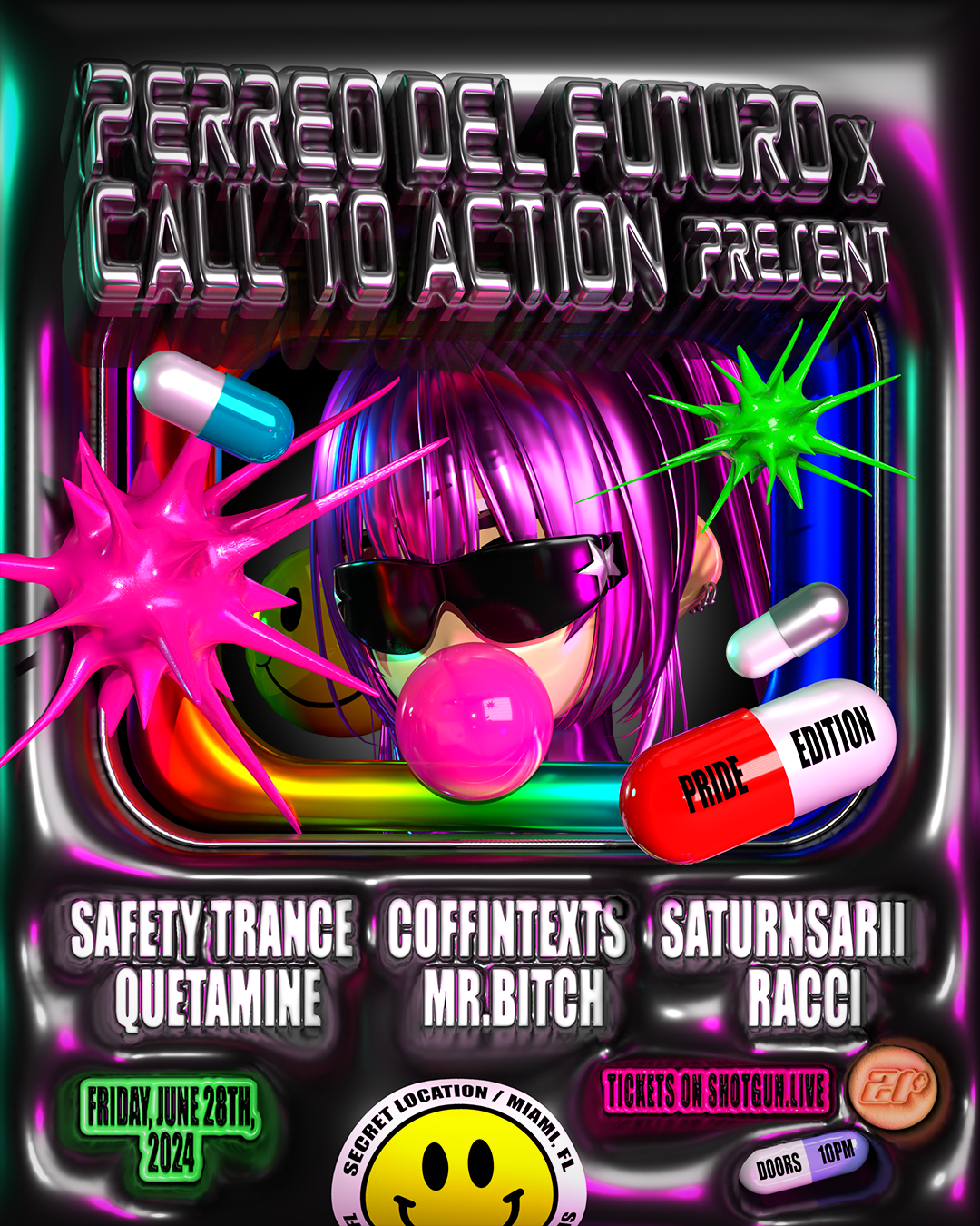 Diririri Presenta: Perreo Mix Tape(中古品) Perreo Del Futuro X Call To Action: Pride Edition, Miami · Shotgun