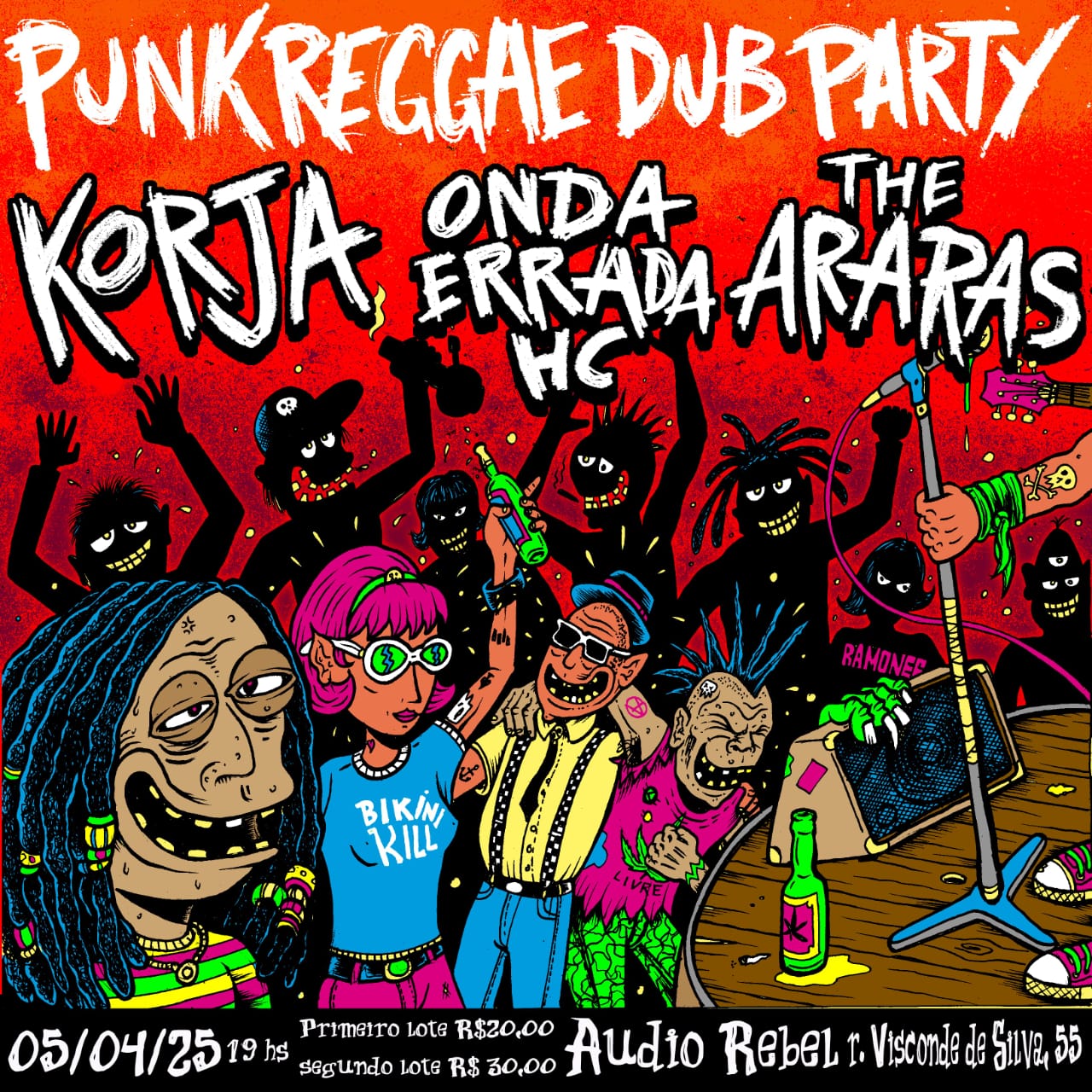 Punk Reggae Dub Party Na Audio Rebel!, Rio De Janeiro · Ingressos