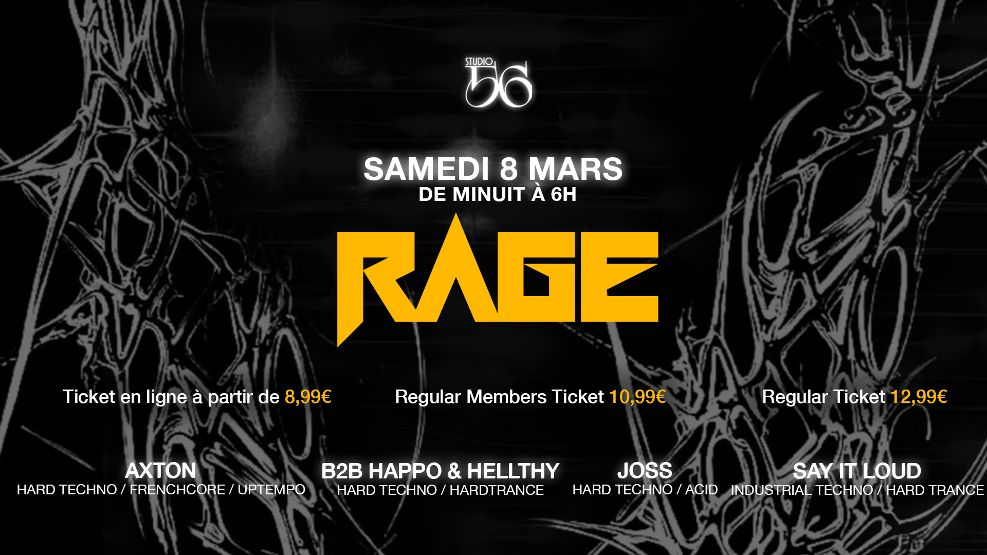 Rage, Paris · Ingressos Shotgun