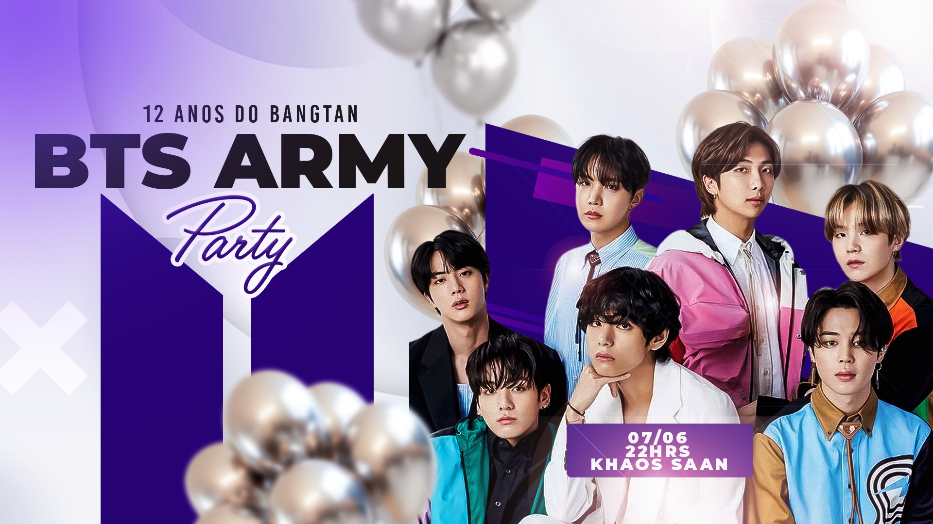Bts Army Party - 12 Anos Do Bangtan, Brasília · Ingressos Shotgun