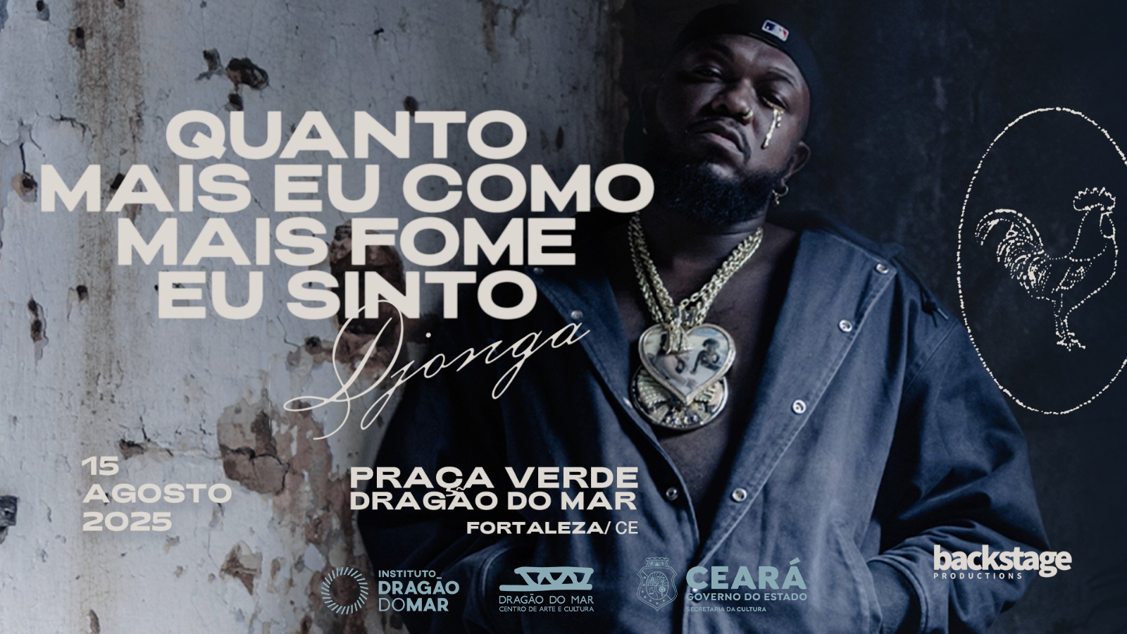 Djonga - Fortaleza - 15/08/2025, Fortaleza · Ingressos Shotgun