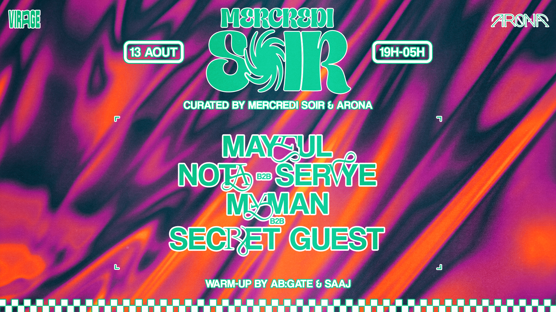 MERCREDI SOIR x ARONA : MAYEUL, NOTA, SERVYE, MYMAN