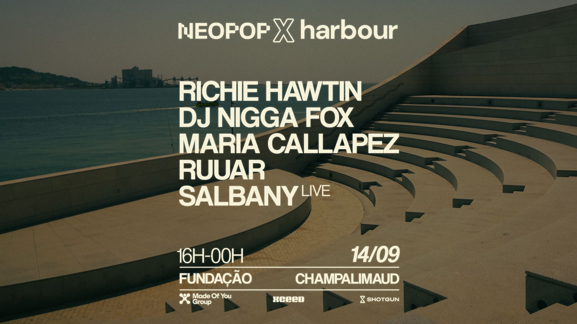 Neopop X Harbour Presents Richie Hawtin, Lisboa · Shotgun Tickets