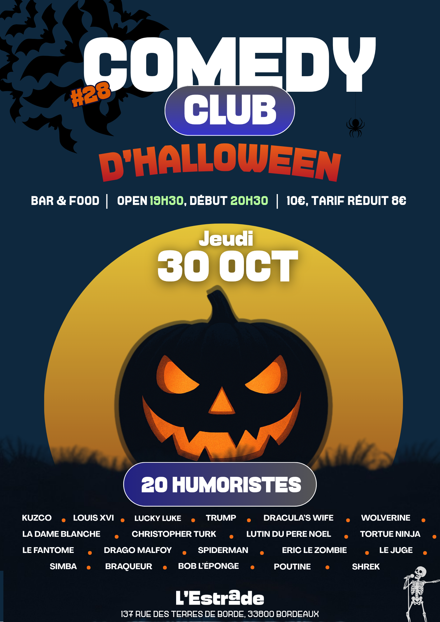 Comedy Club D'halloween, Bordeaux · Billets Shotgun, image size:1414x2000