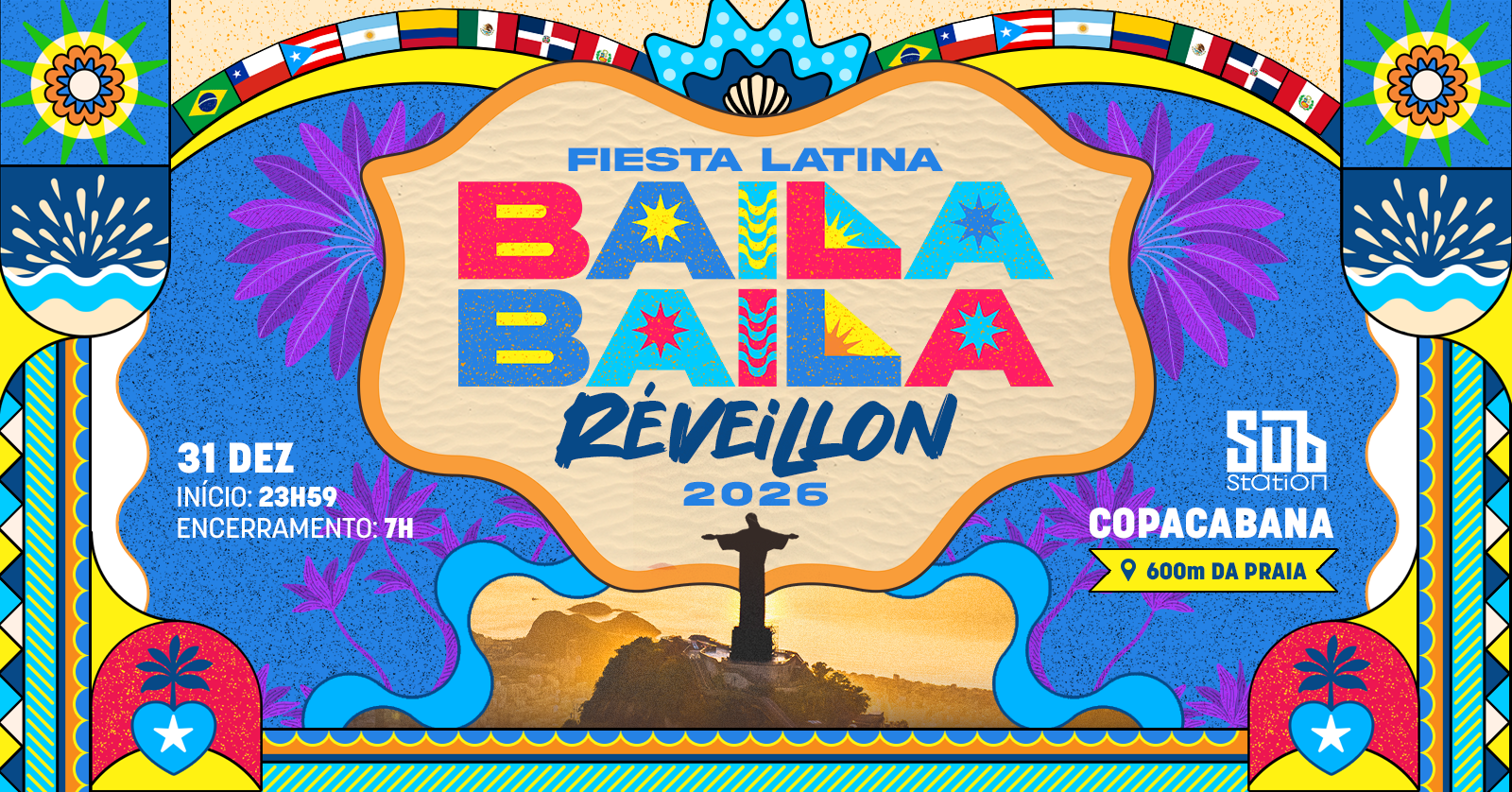 Fiesta Latina Baila Baila | Réveillon 2026 Fin De Ano En Rj