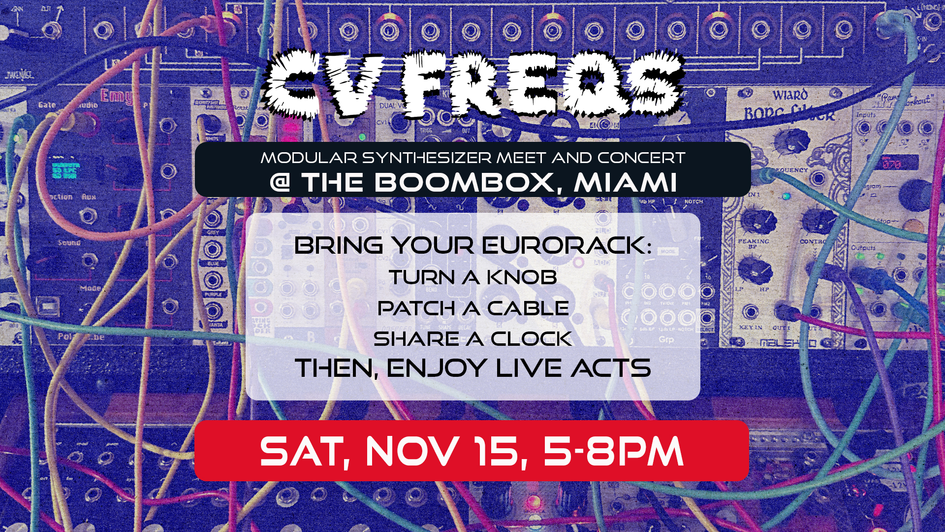 CV Freqs Synthesizer Meet And Concert, Miami · Shotgun Tickets