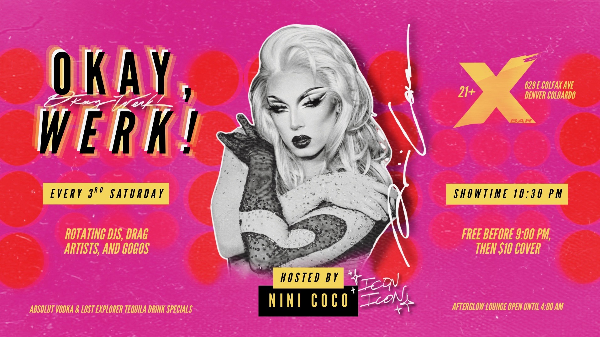 Okay, Werk! Hosted By: Nini Coco, Denver · Shotgun Tickets