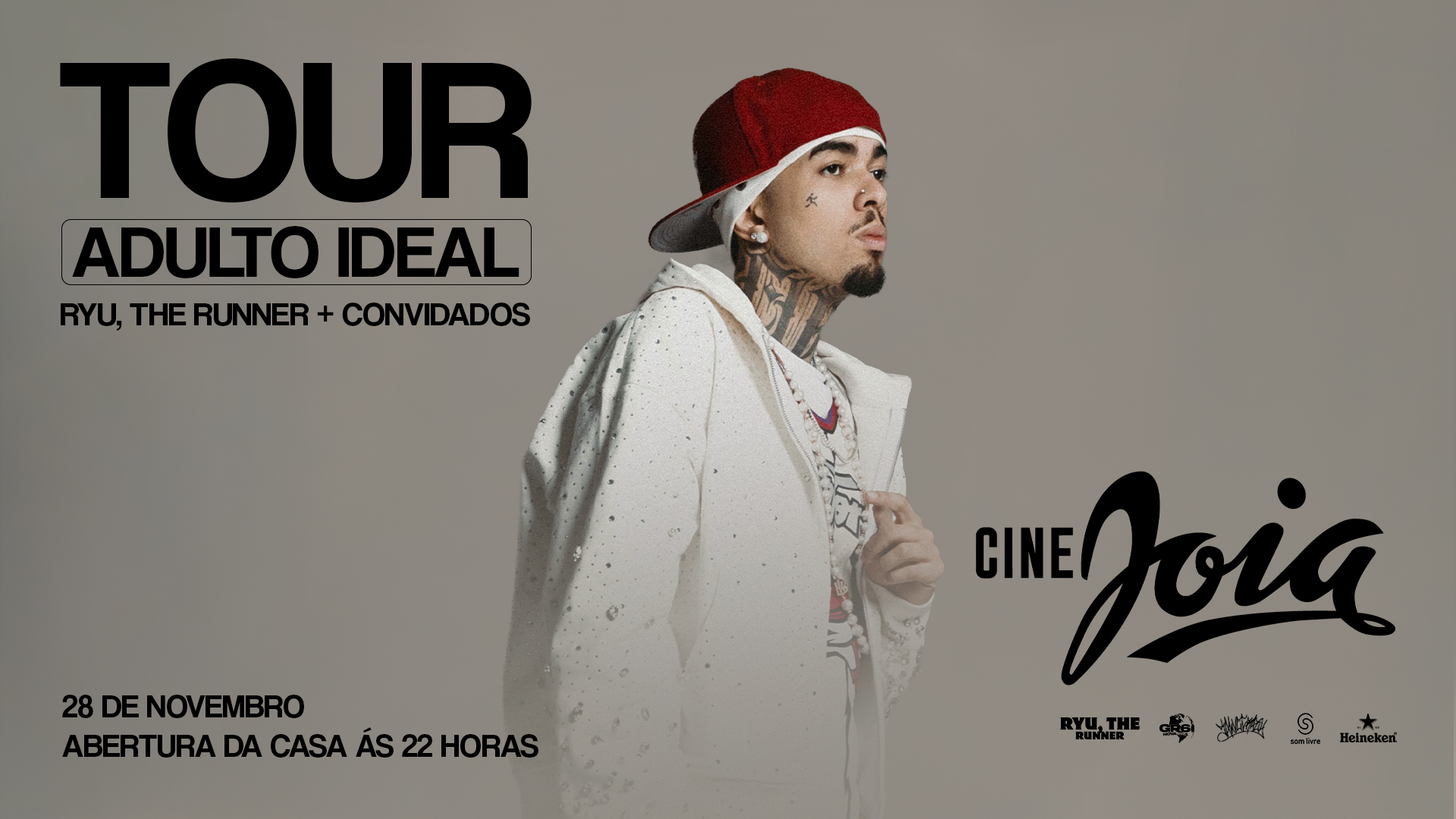 Ryu, The Runner No Cine Joia, São Paulo · Ingressos Shotgun