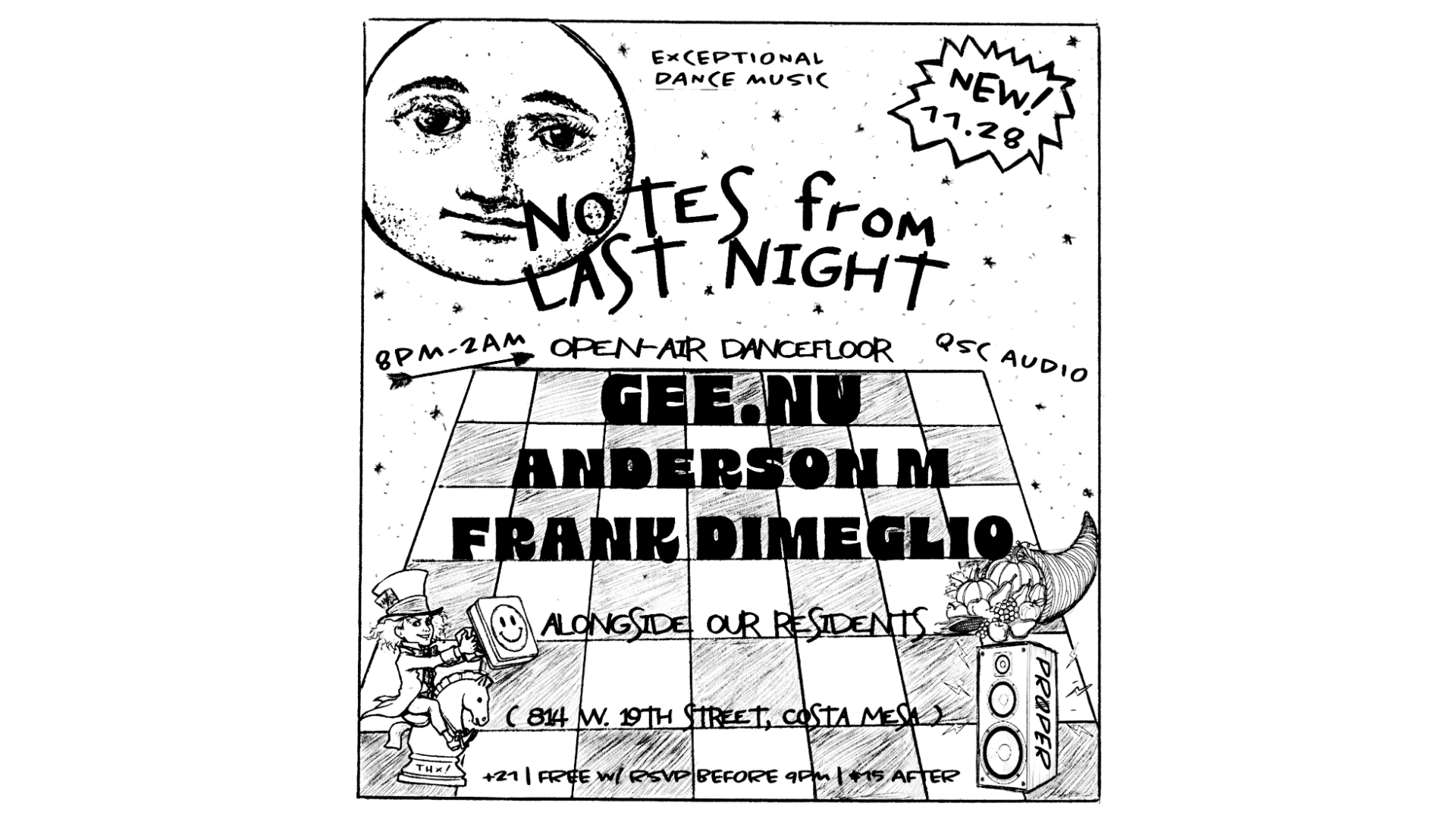 Notes From Last Night | Nov 28, Costa Mesa · Ingressos Shotgun