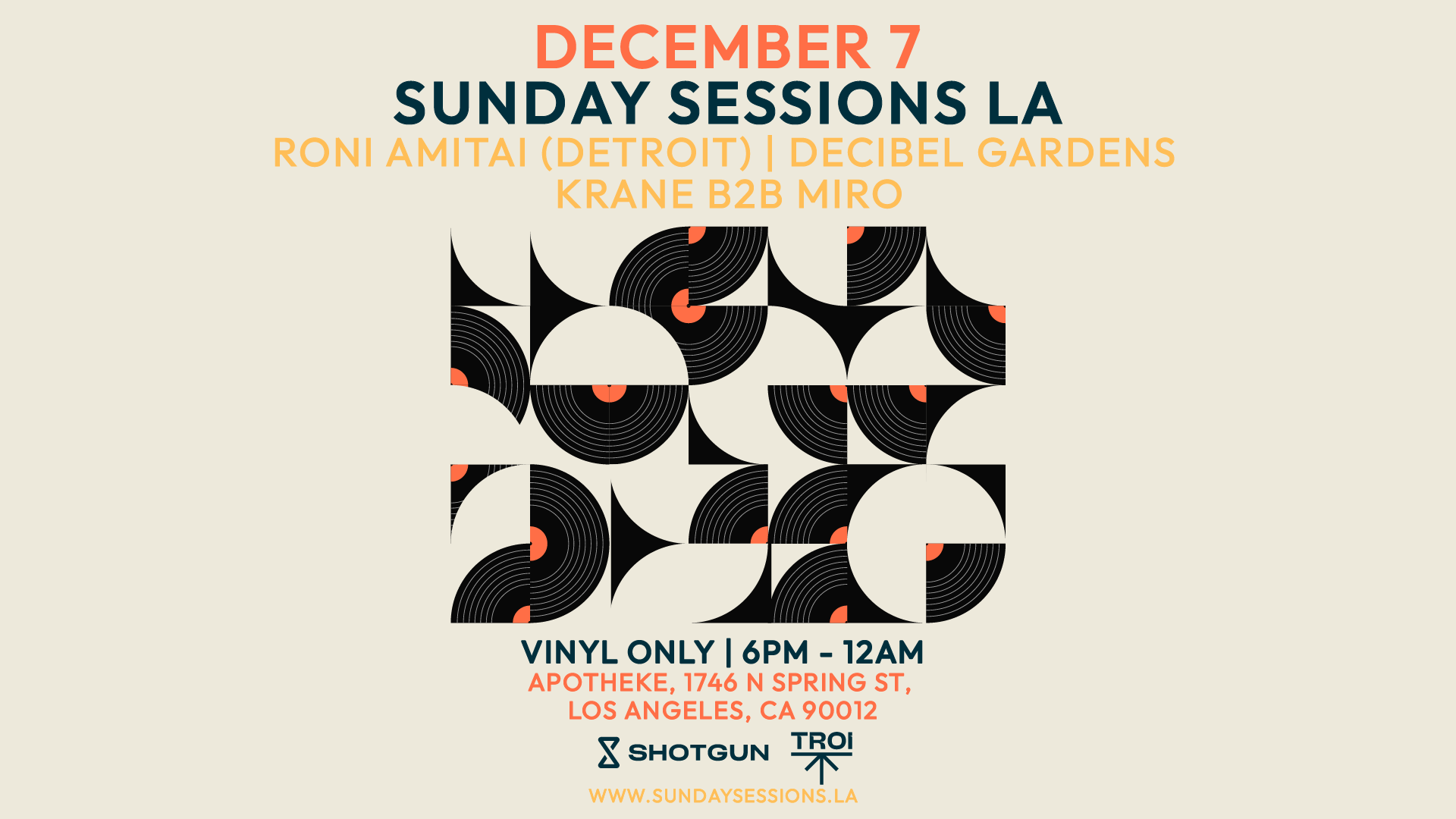 Sunday Sessions La (Vinyl Only) Open Air, Los Angeles · Shotgun