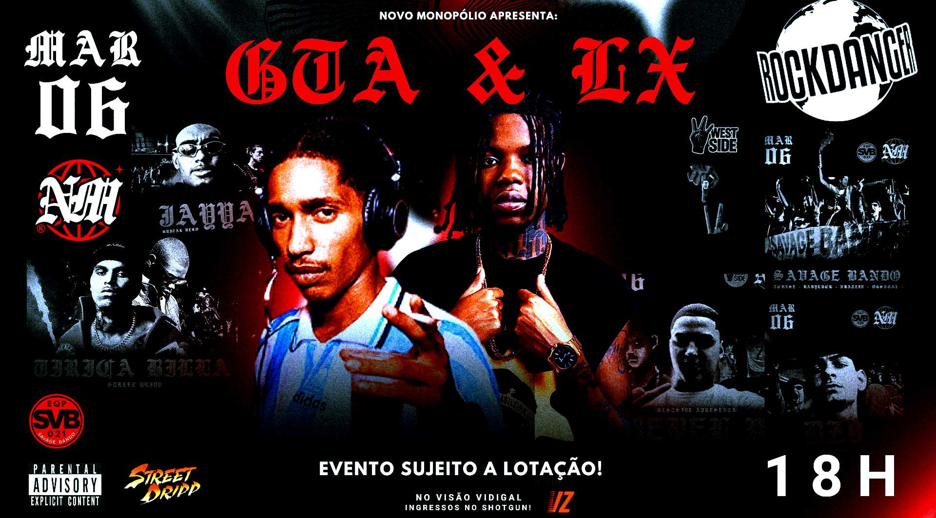 Encontro De Gangsta: LX & Akaflowgta No Vidigal!