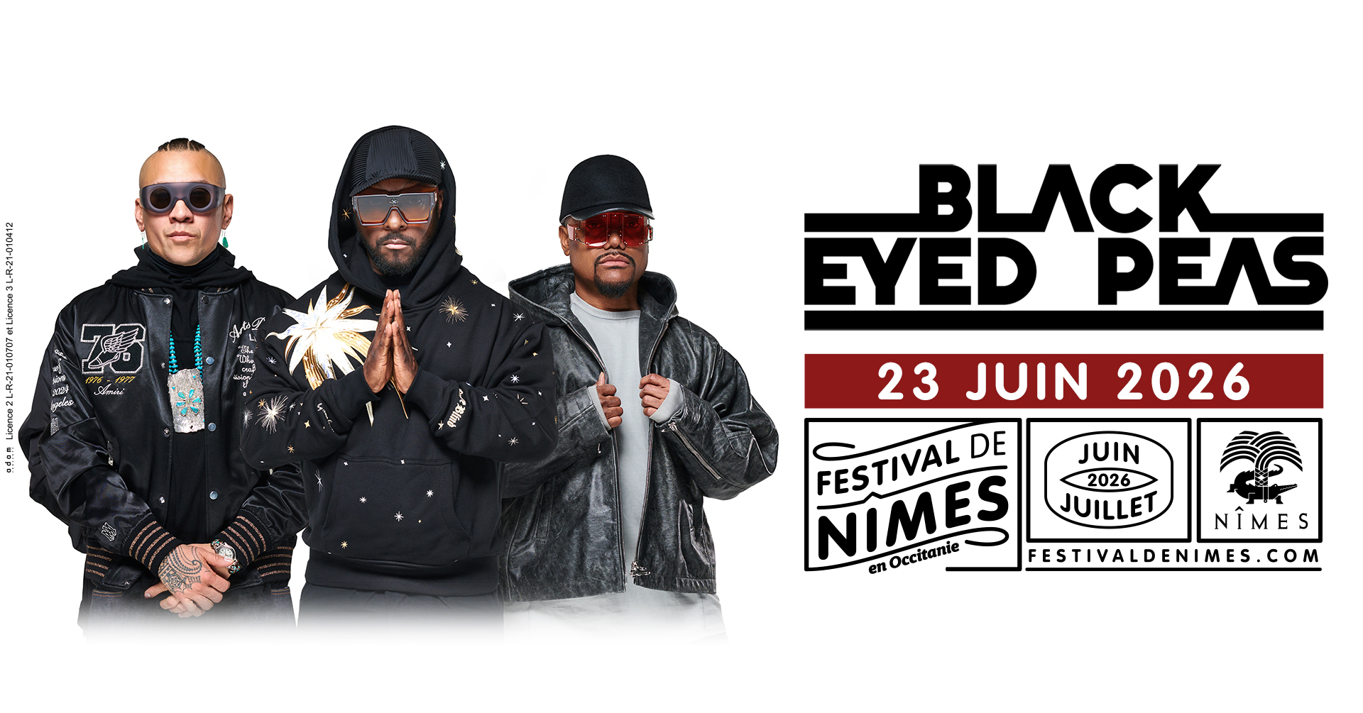 Black Eyed Peas - Festival De Nimes 2026, Nîmes · Tickets de Shotgun