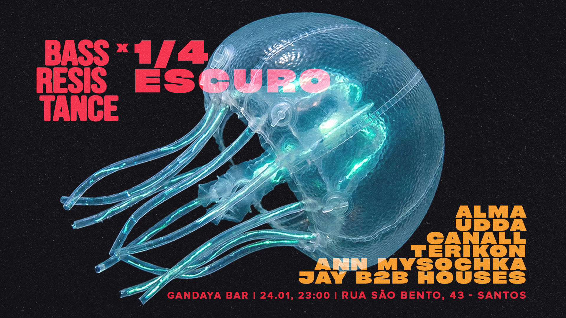 1/4 Escuro X Bass Resistence