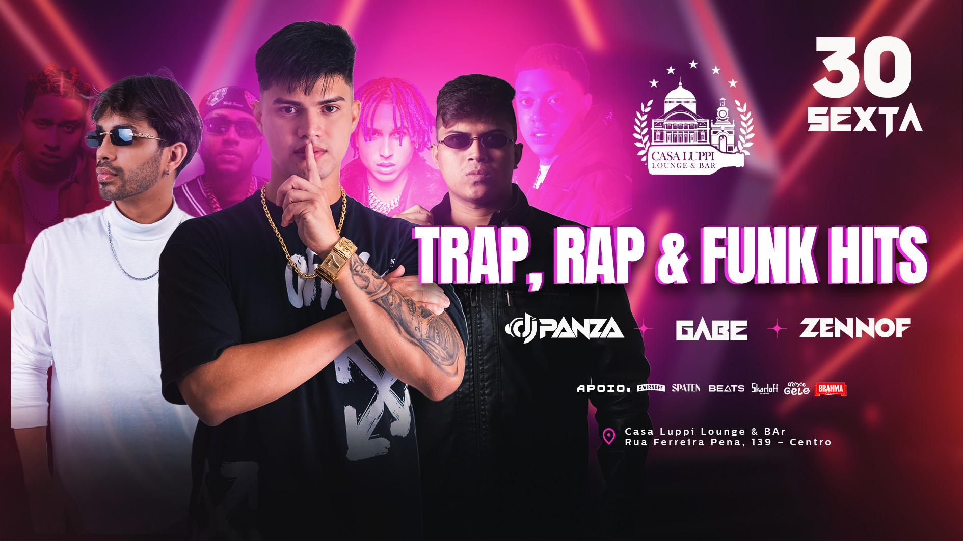 Trap, Rap & Funk Hits, Centro · Ingressos Shotgun