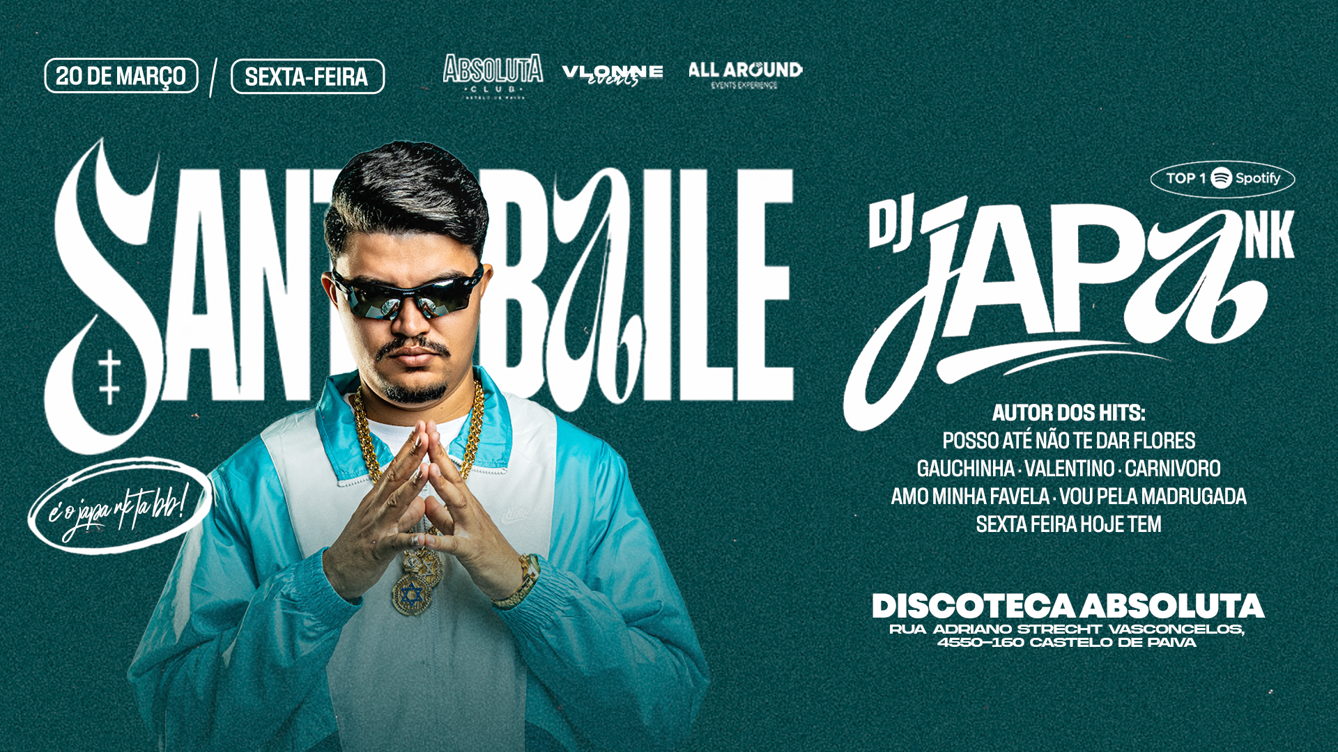 Japa Nk - Santo Baile, Castelo De Paiva · Ingressos Shotgun