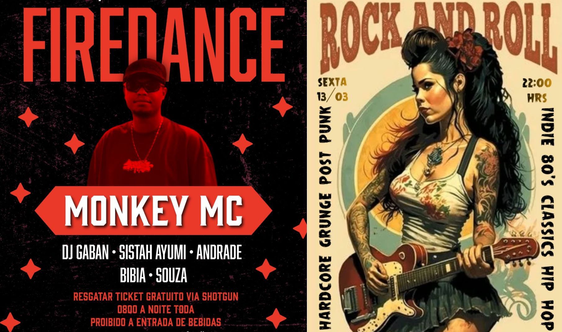 Fire Dance Feat. Monkey MC / Rock And Roll Night