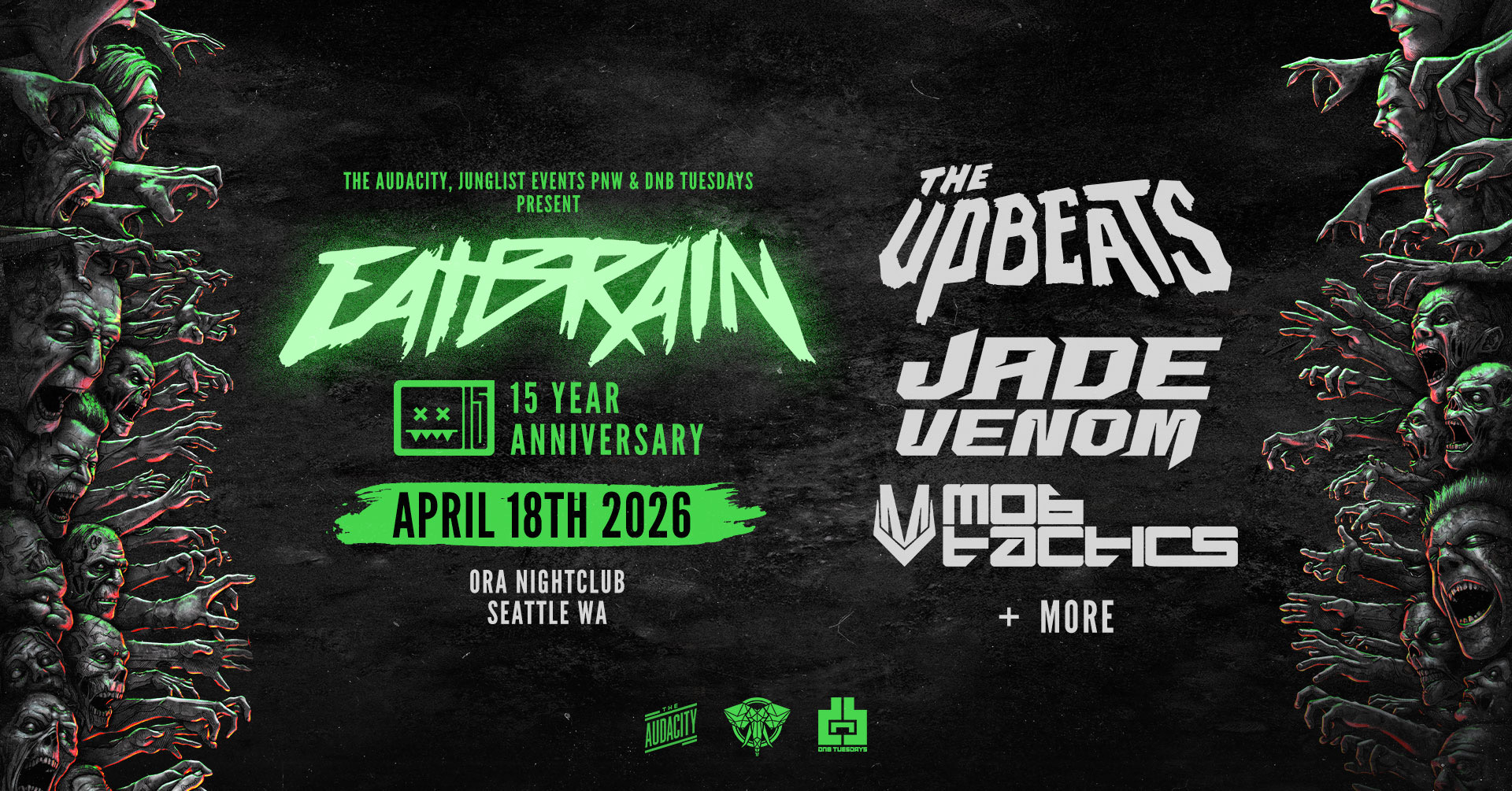 Jade Venom, Mob Tacticts, The Upbeats- Eatbrain Tour, Seattle
