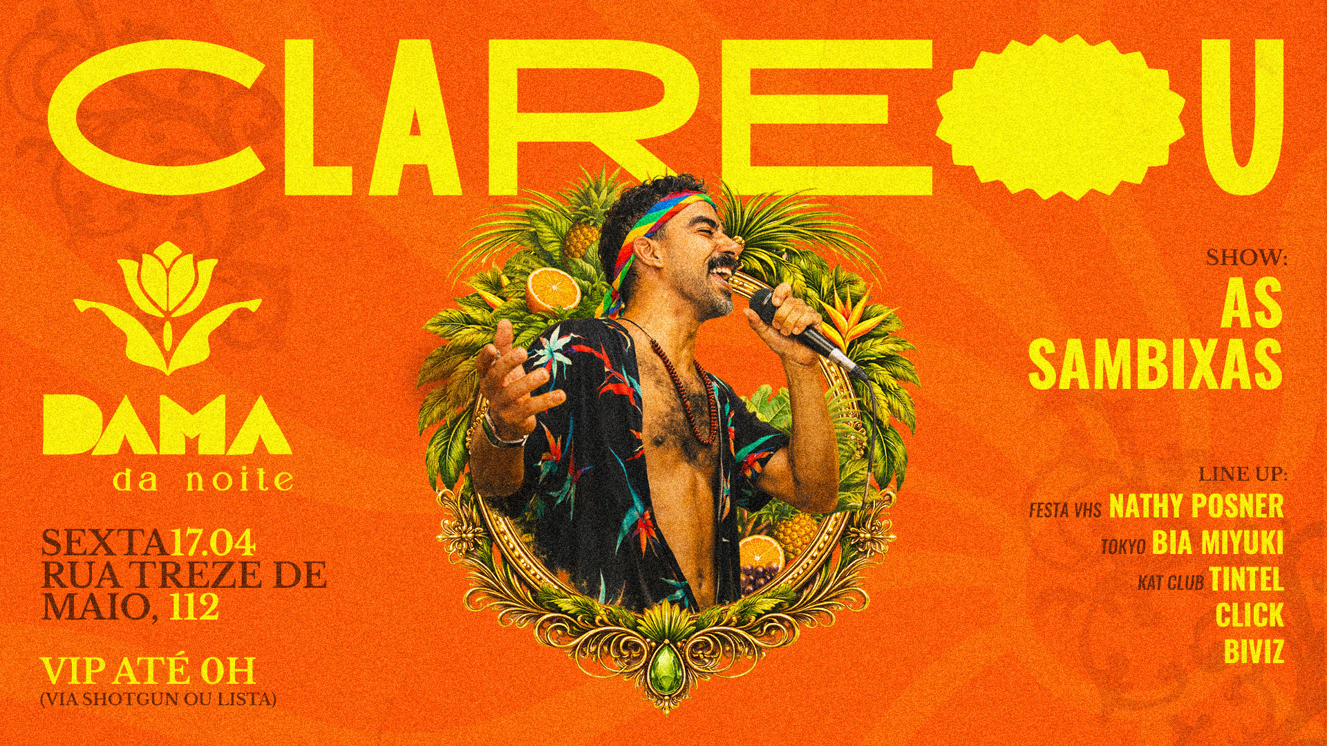 Clareou Convida: As Sambixas | Samba Na Dama 18.04 | Vip 0h.