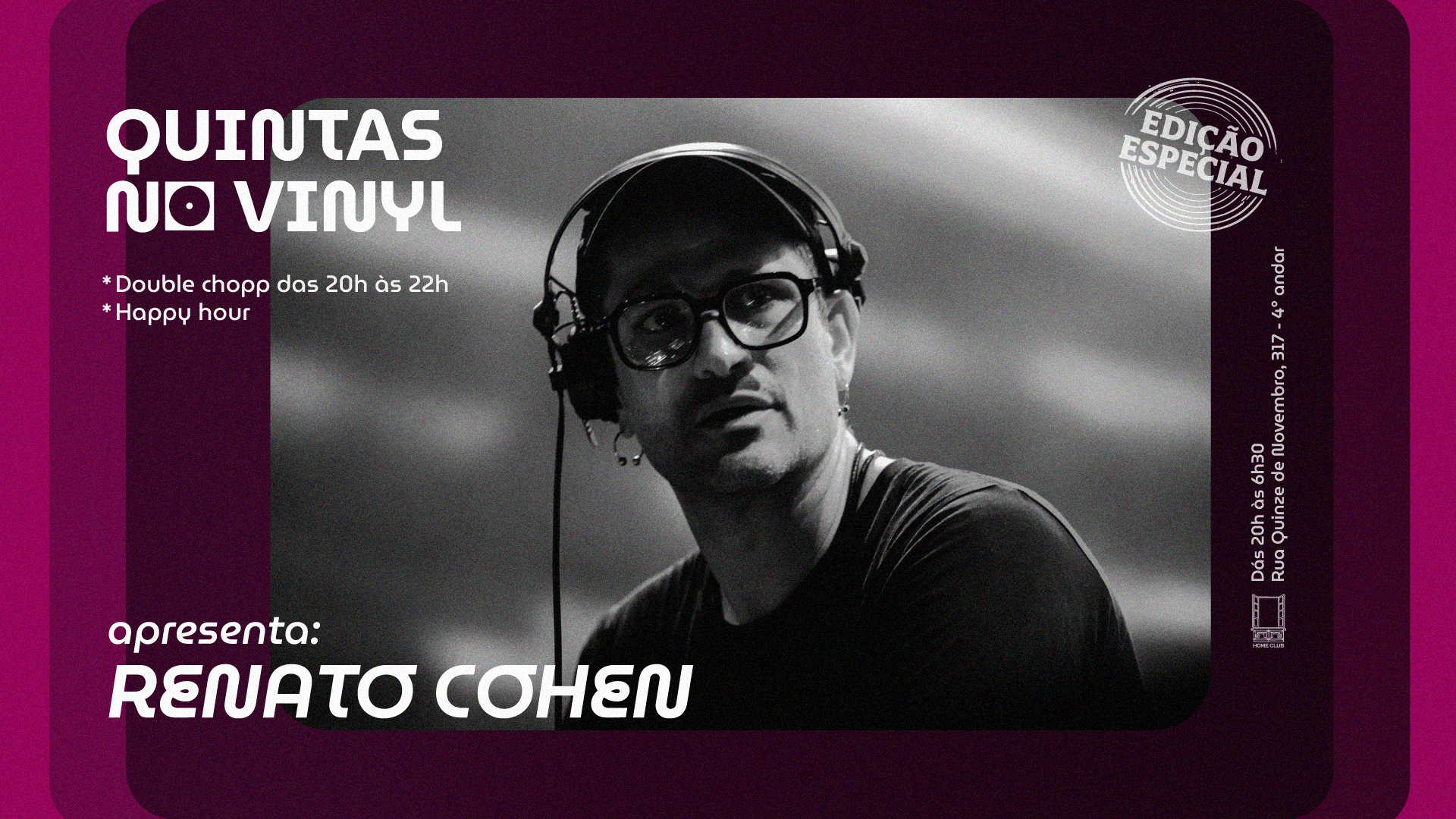 Quintas No Vinyl Convida Renato Cohen