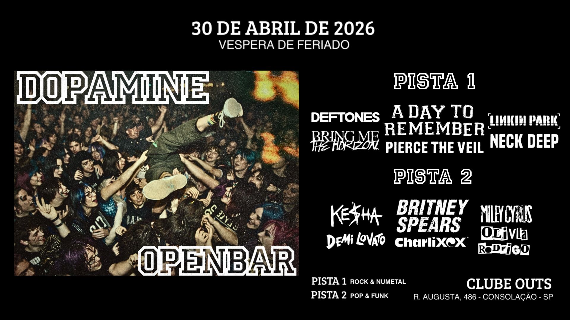 Dopamine | Open Bar | Véspera De Feriado