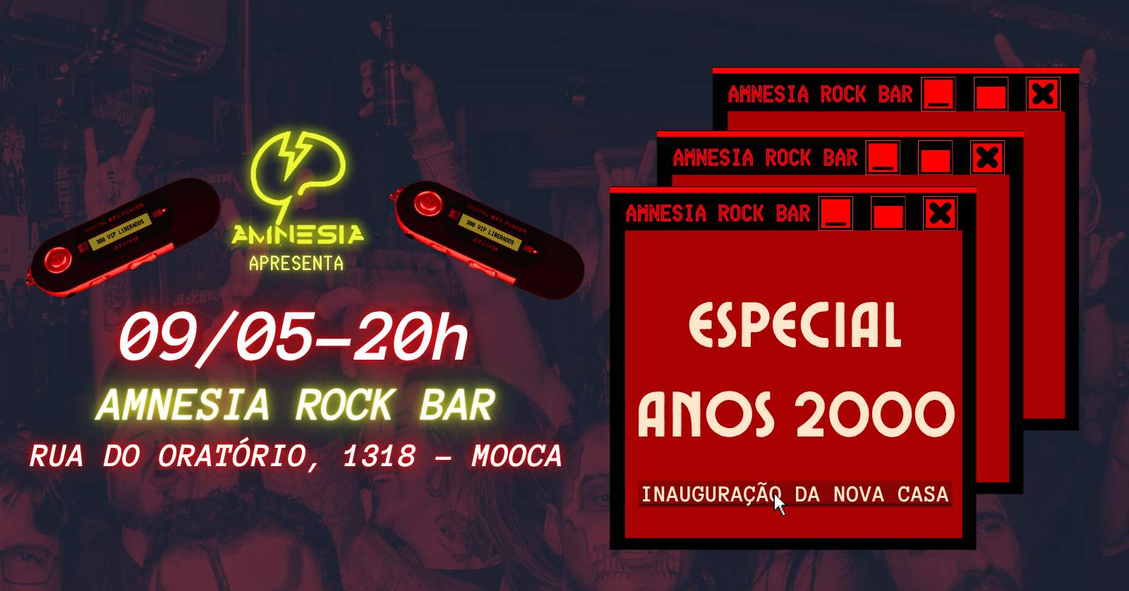 Inauguração Novo Amnesia Rock Bar - Especial Anos 2000
