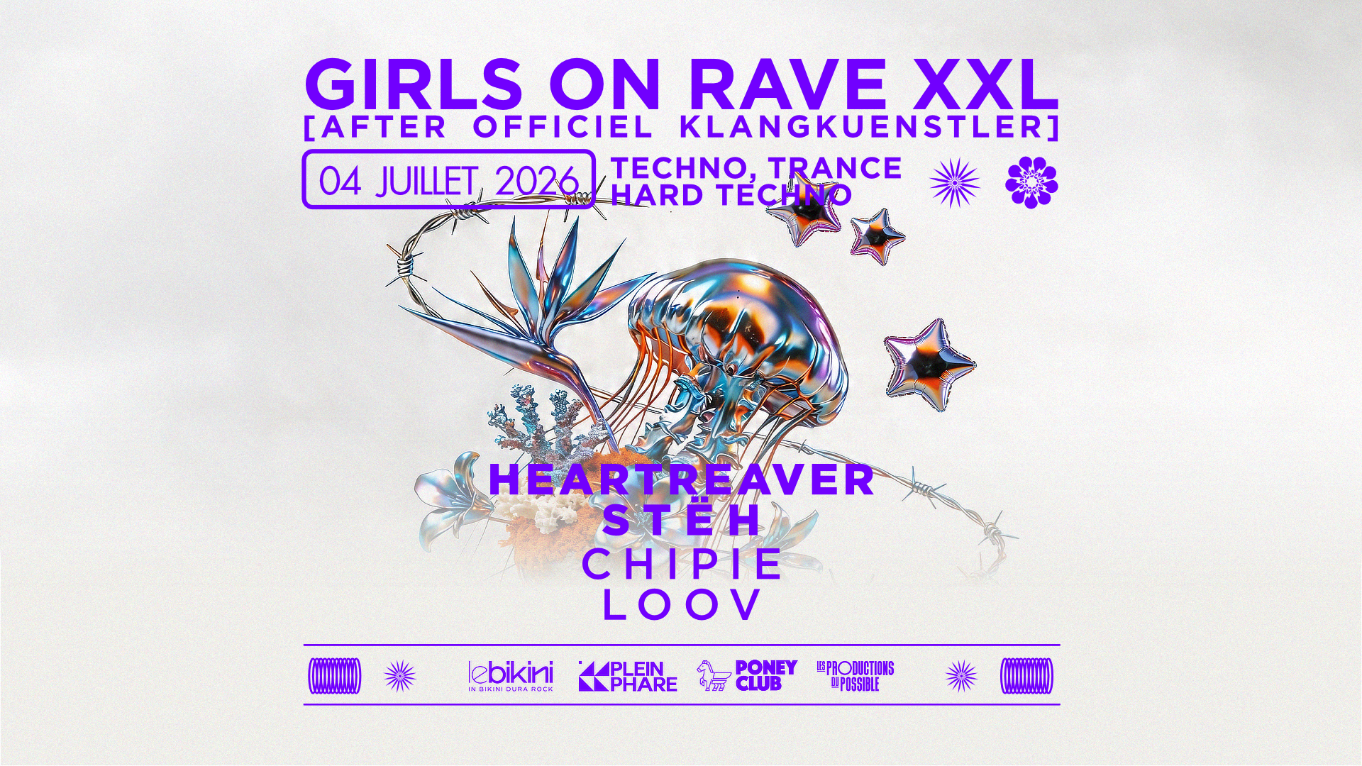 GIRLS ON RAVE XXL - AFTER KLANGKUENSTLER - *ENTRÉE GRATUITE