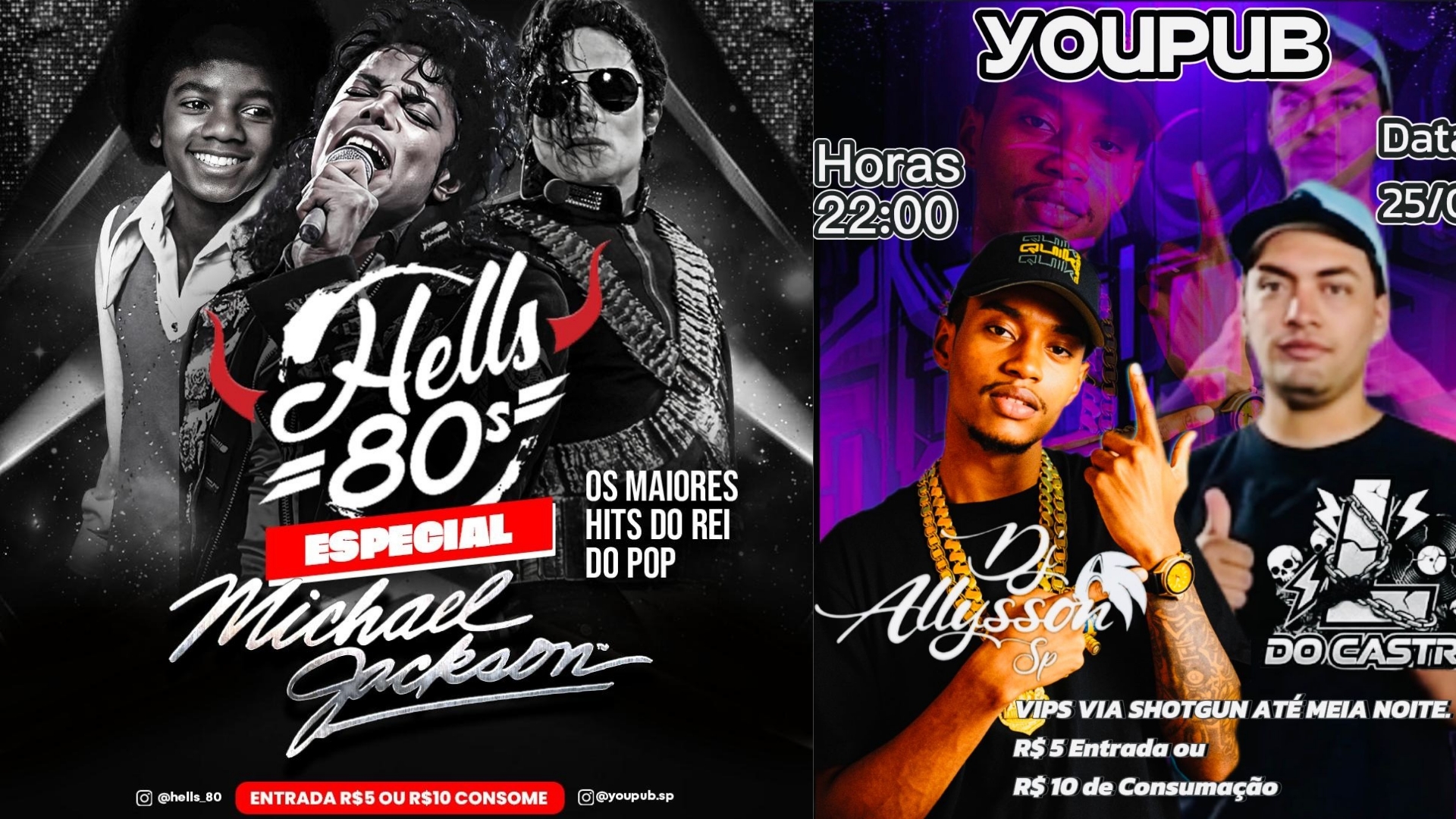 Festa Hell's 80 + Baile Do Dj Allilysonsp & Do Castro