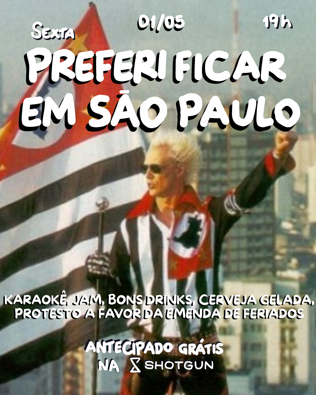 Preferi Ficar Em São Paulo - Karaokê, Jam, Pista Vc Dj