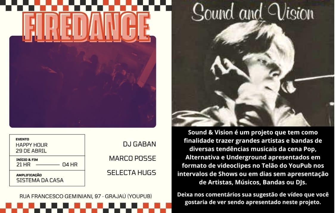 Happy Hour Fire Dance + Projeto Sound & Vision