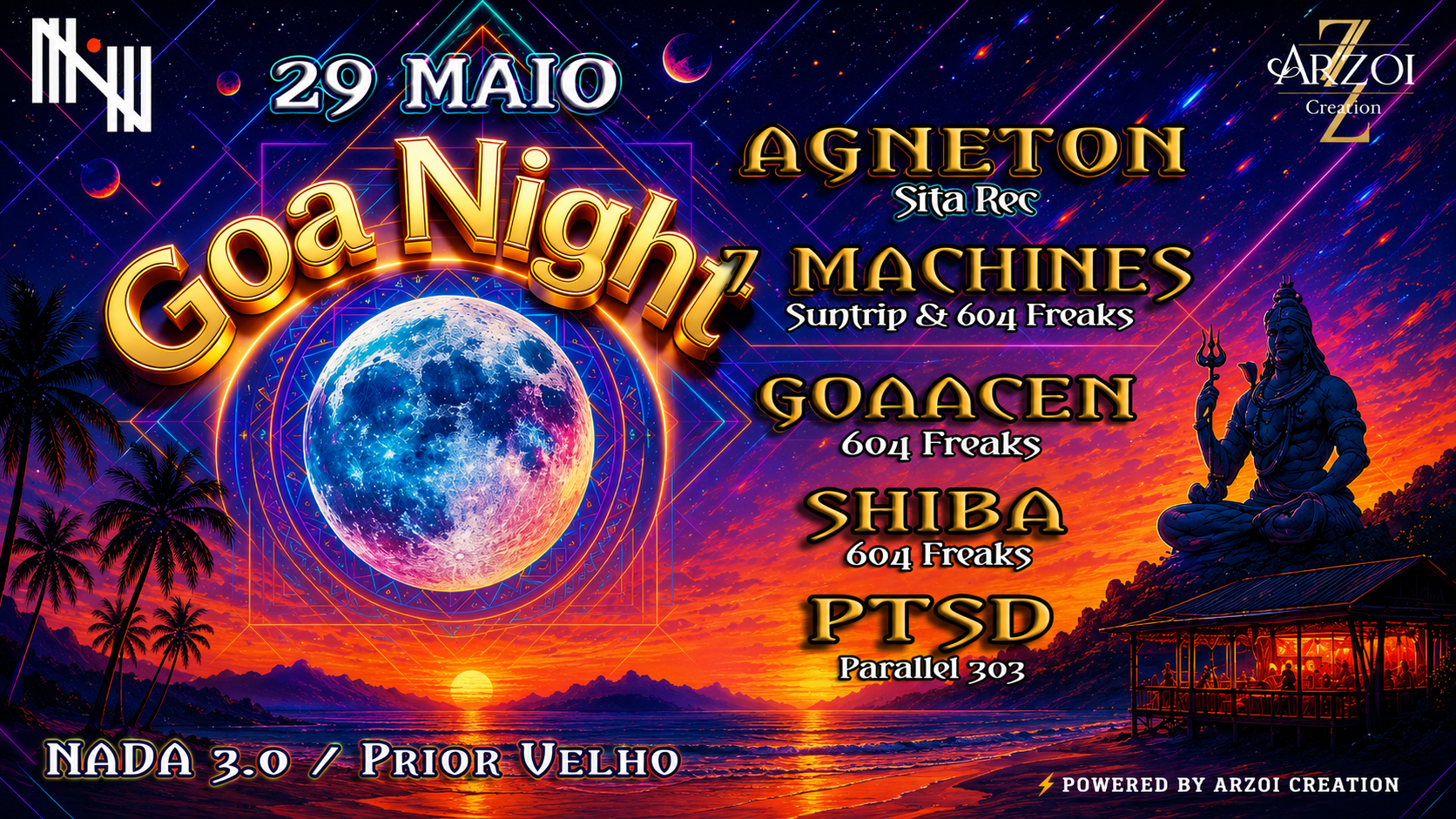 Goa Night - A Psychedelic Escape, Prior Velho · Shotgun Tickets
