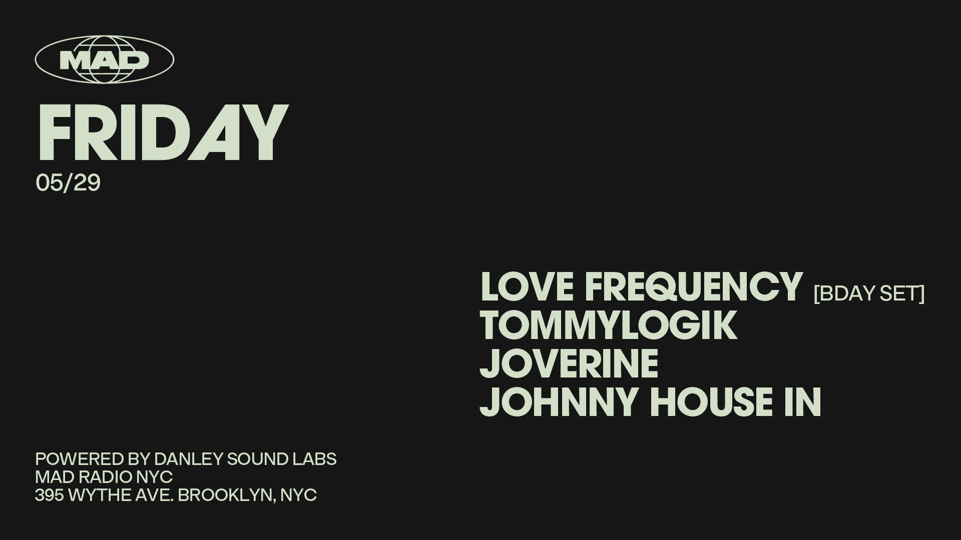 Love Frequency, Tommylogik, Joverine, Johnny House In, Brooklyn