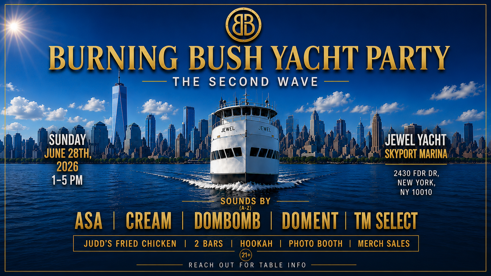 Burning Bush Yacht Party: The Second Wave, New York · Shotgun Tickets