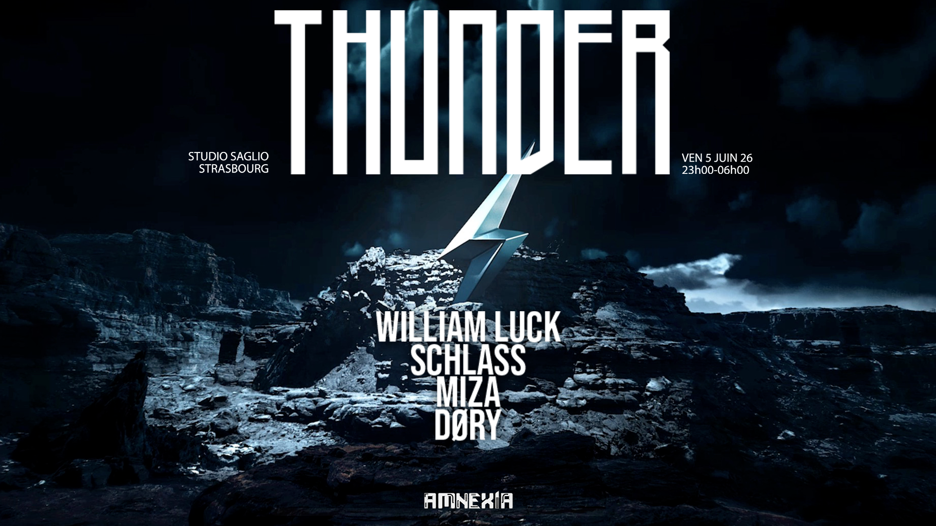 Thunder X Studio Saglio : William Luck, Schlass, Miza, Døry
