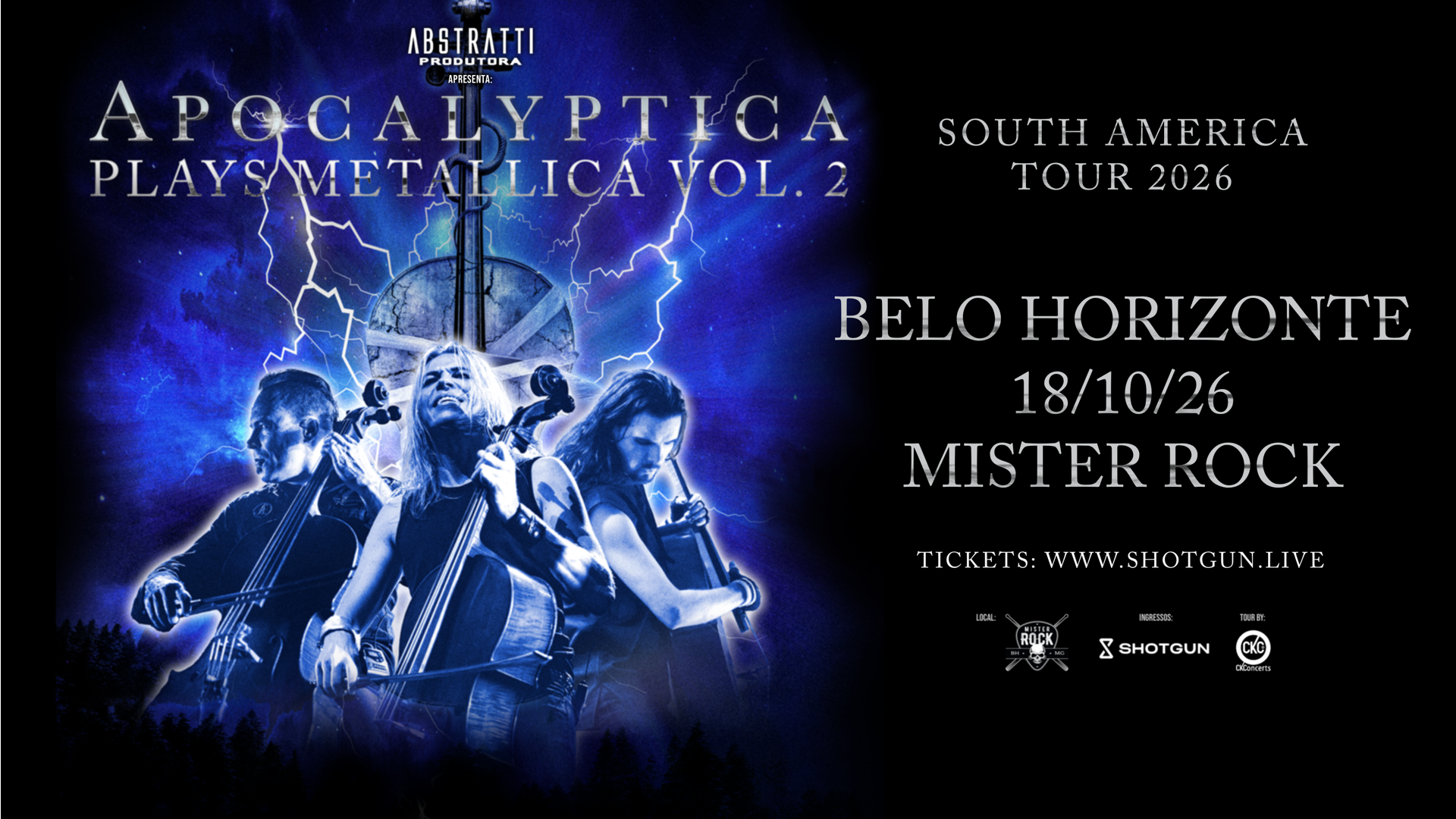 Apocalyptica Em Belo Horizonte