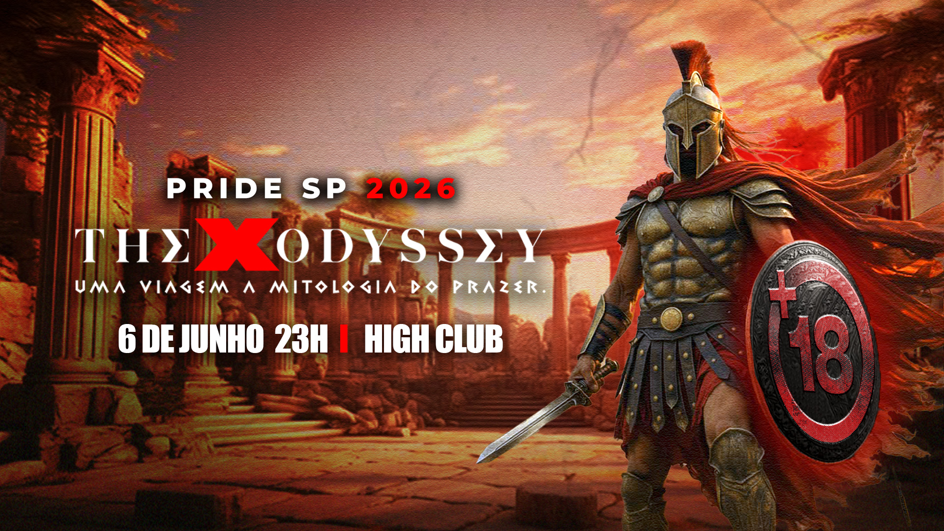 06.06 - Festa +18 - The X Odyssey - Pride 2026