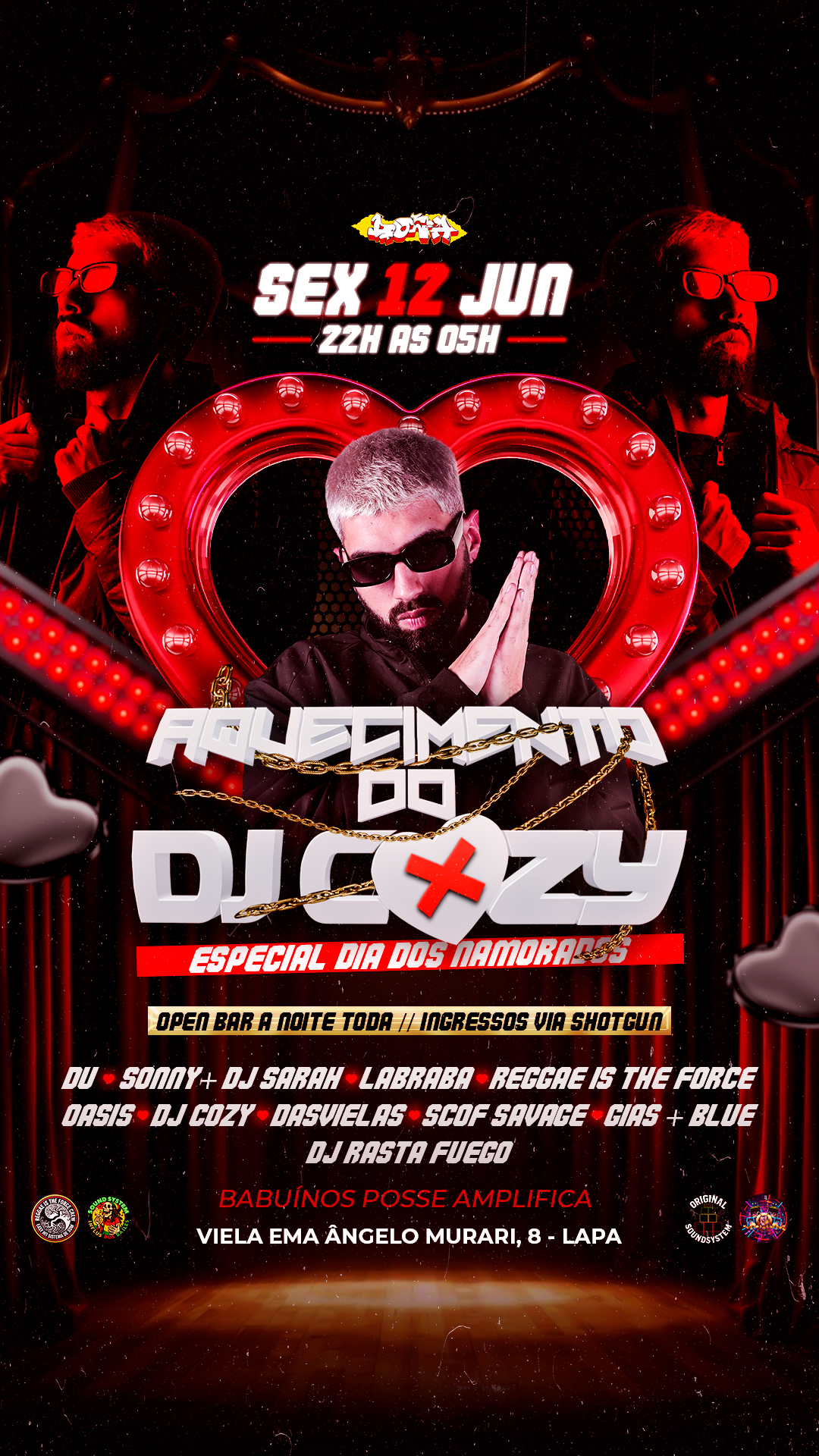 Aquecimento Do Dj Cozy - Especial Dia Dos Namorados
