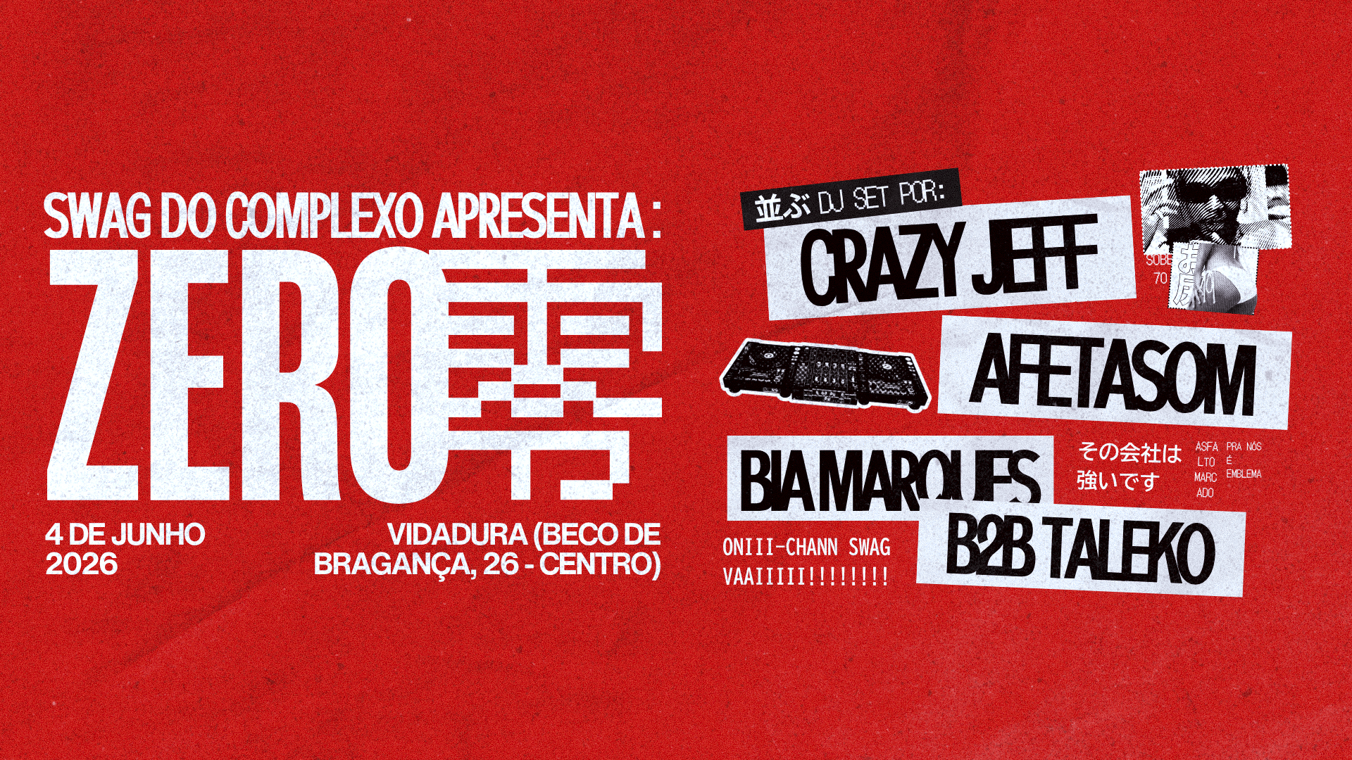 Swag Do Complexo Apresenta: Zero, Centro · Ingressos Shotgun