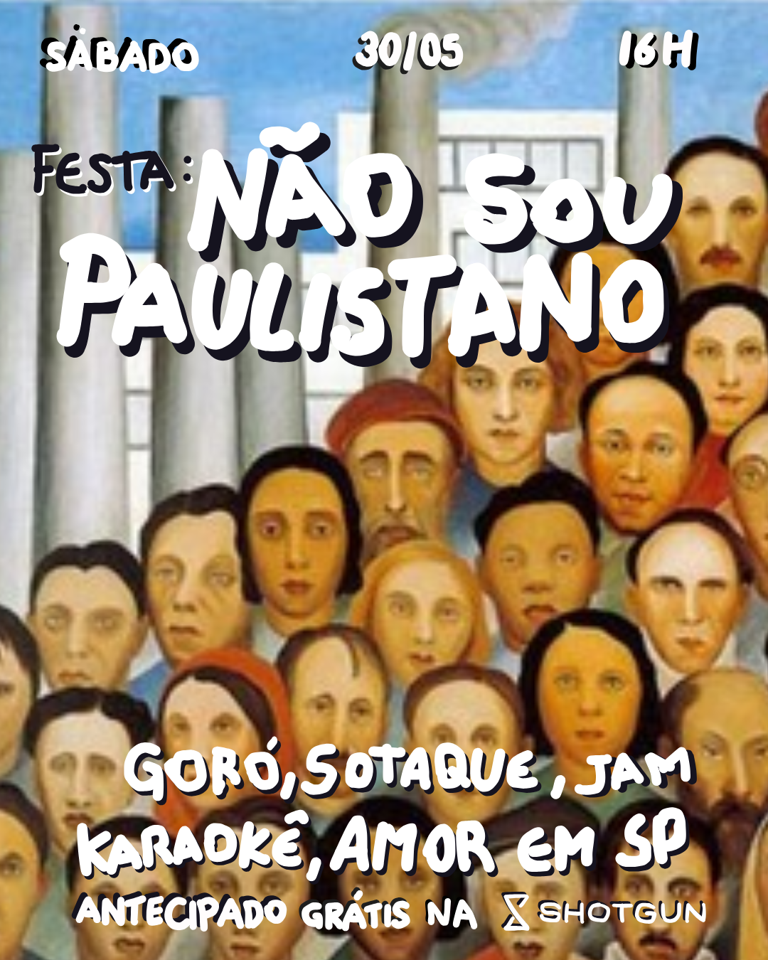 Não Sou Paulistano - Karaokê, Jam, Pista Vc Dj