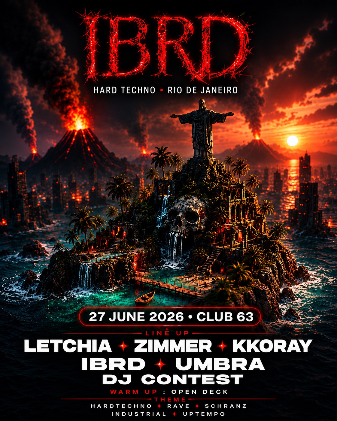 Ibrd : Hard Techno Chegou No Rio, Humaitá · Ingressos Shotgun
