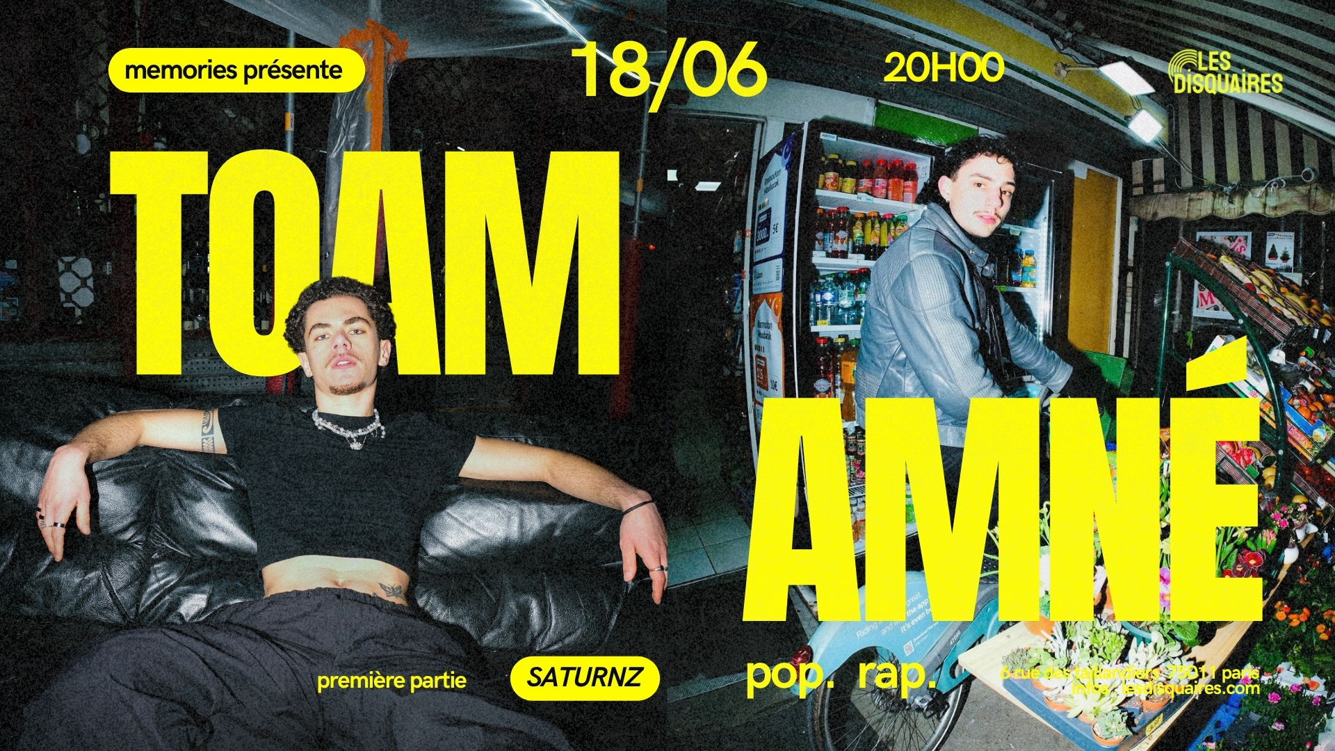 Amné X Toam [+ Premiere Partie]