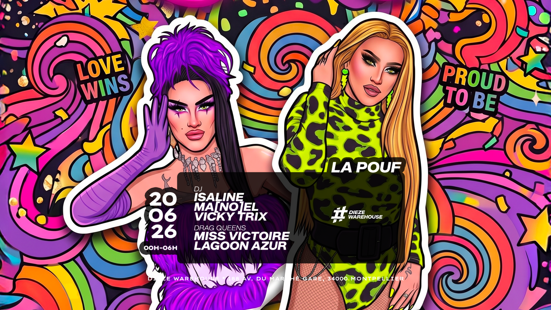 La Pouf - Show Drag Queens (petite salle du Dieze)