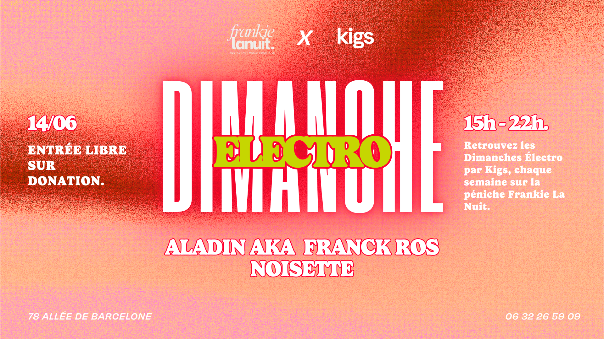 Dimanche Electro Kigs #14 - Aladin aka FRANCK ROS, NOISETTE