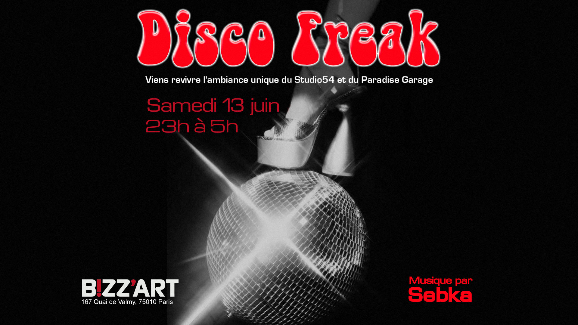 Disco Freak Feat Sebka, Paris · Ingressos Shotgun