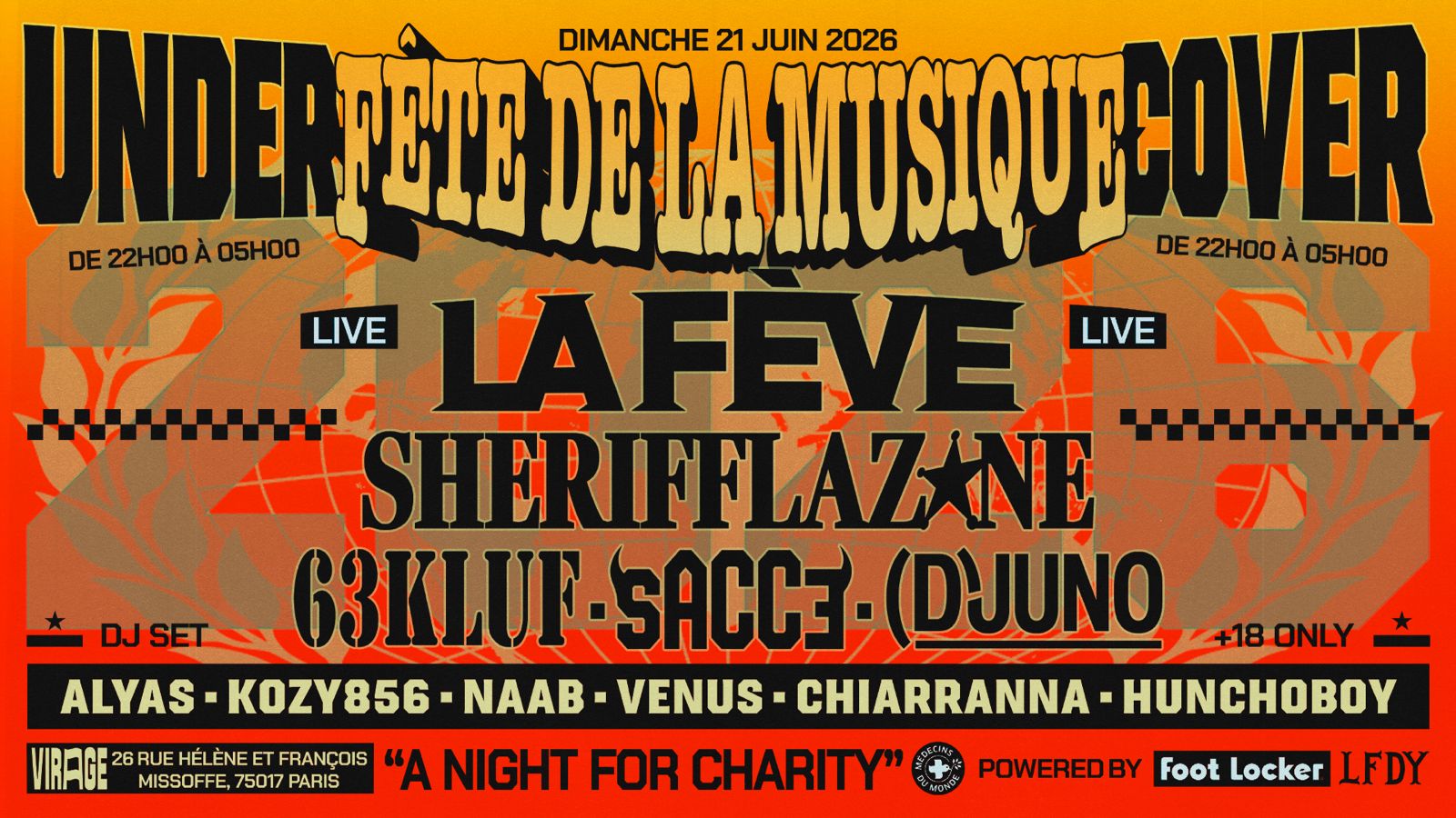 UNDERCOVER – FÊTE DE LA MUSIQUE – A NIGHT FOR CHARITY