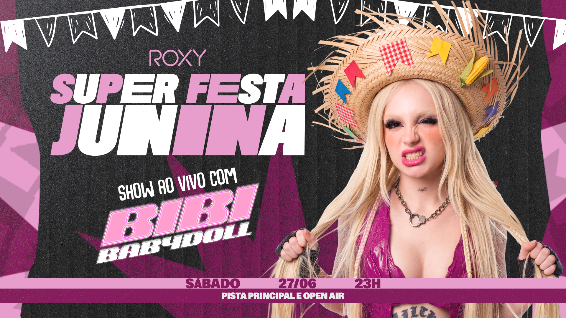 ♡♡ Bibiy. ROSIEPEPURAMUTOP Super Festa Junina Com Bibi Babydoll, Setor Sul · Ingressos Shotgun
