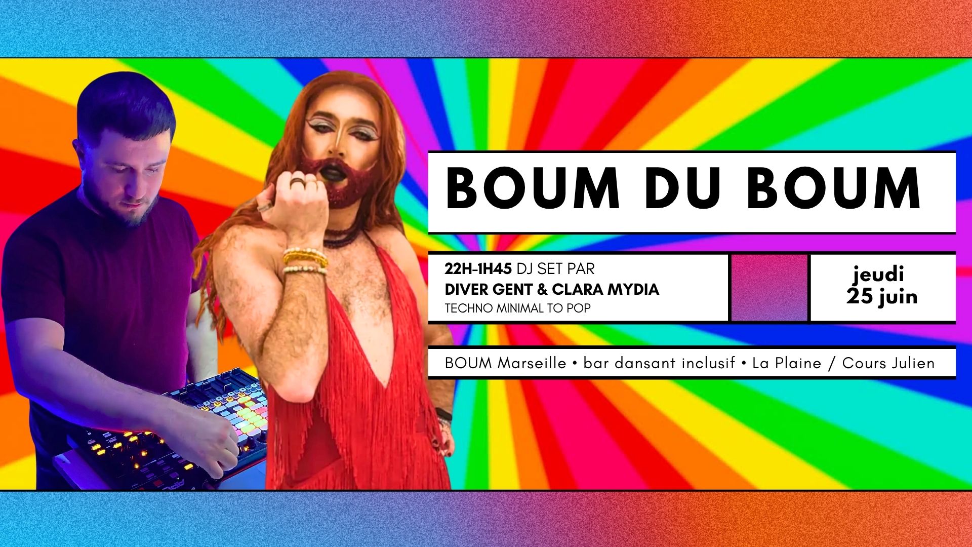 JEUDI DU BOUM DJ SET BY DIVER GENT & CLARA MYDIA
