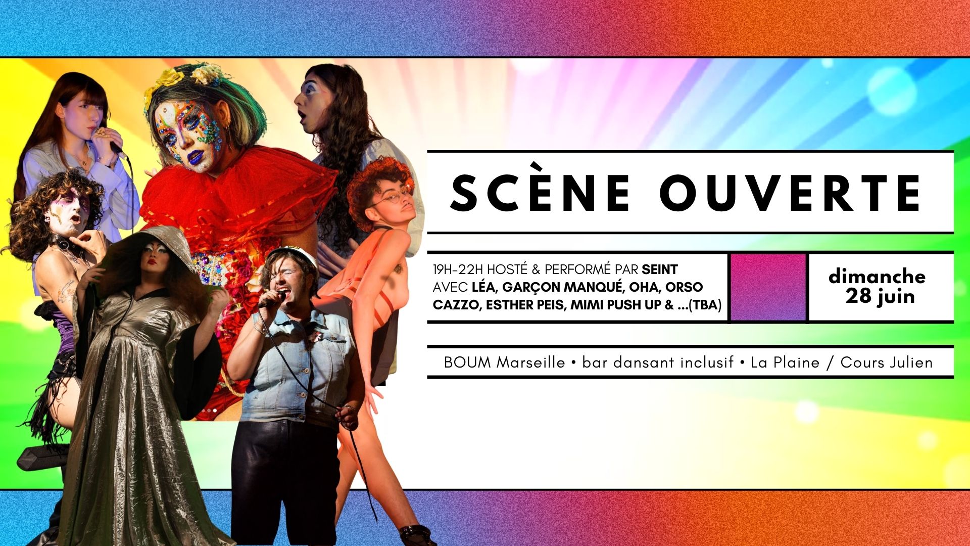 SCÈNE OUVERTE POUR TOUSTES ! HOSTÉ PAR SEINT