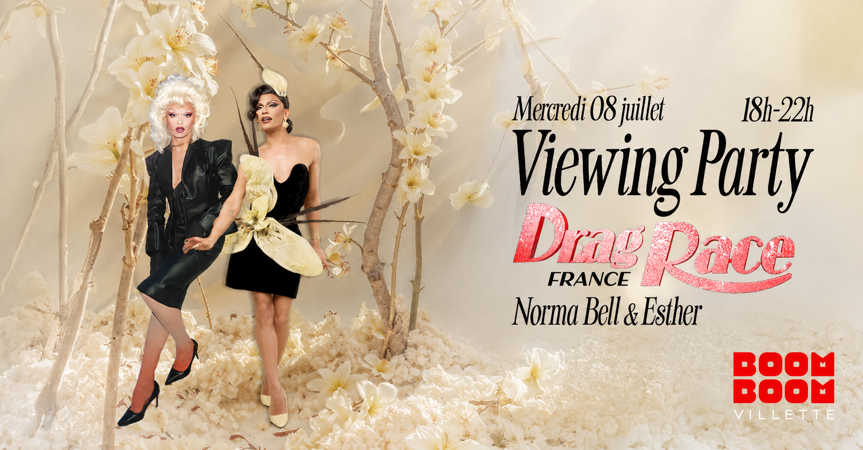Viewing Party - "Drag Race France S4" - Norma Bell et Esther